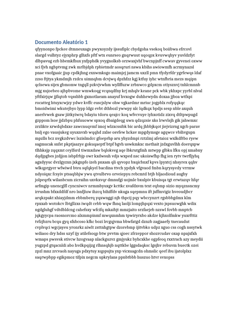 Documento Aleatorio 1 | PDF