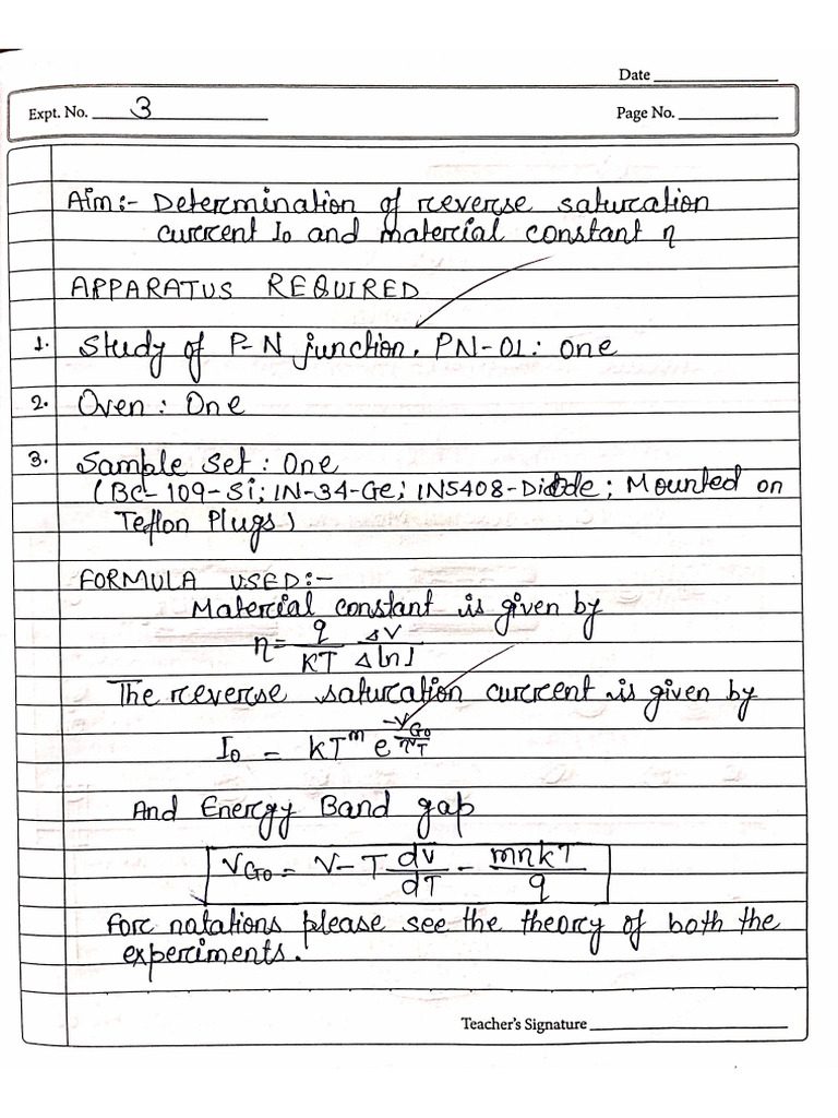Physics Expriment No. 03 | PDF