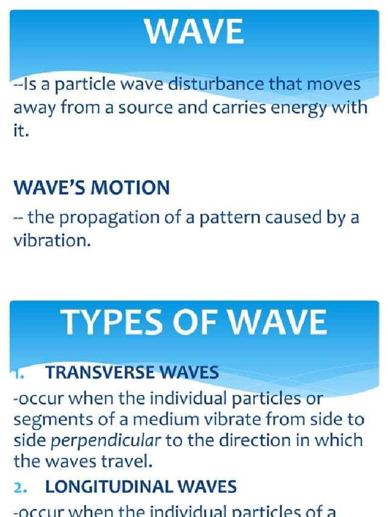 Lectre Two - Introduction of Waves | PDF