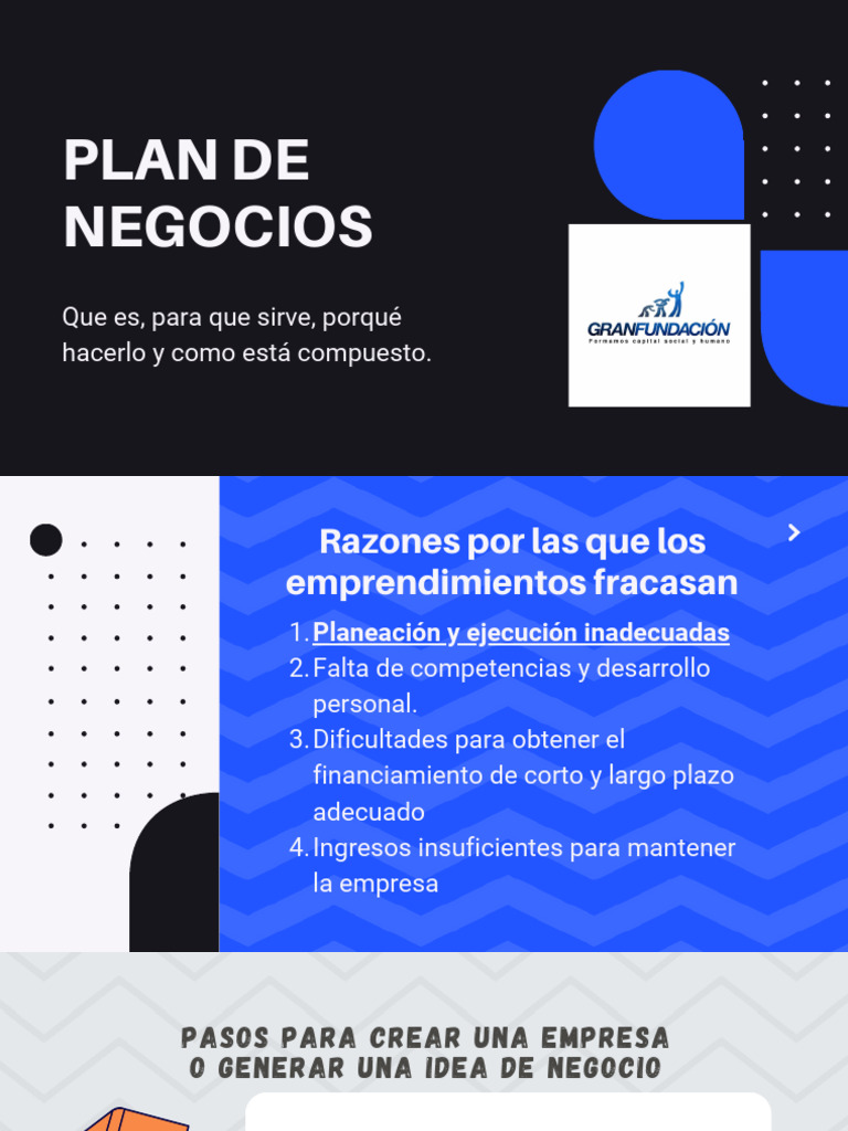 Pasos Clave para Crear un Negocio Exitoso | PDF | Plan de negocios ...