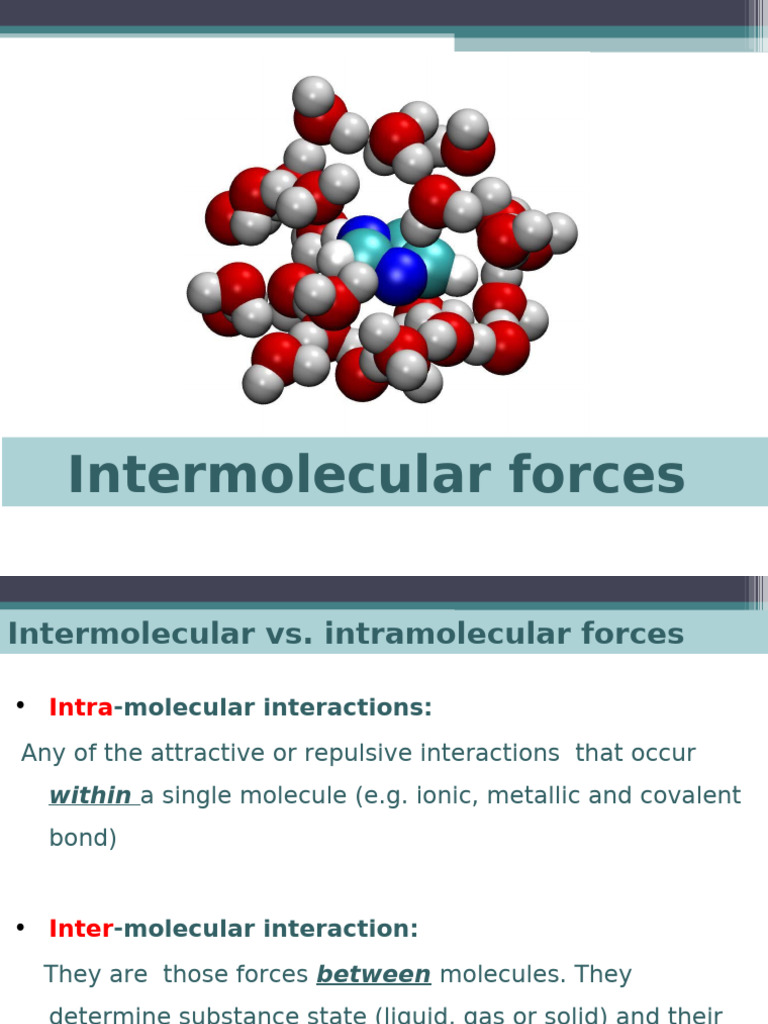 Understanding Intermolecular Forces | PDF | Intermolecular Force ...