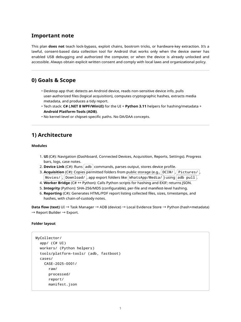 Android Data Collection Tool Overview | PDF | Mobile App | Software ...