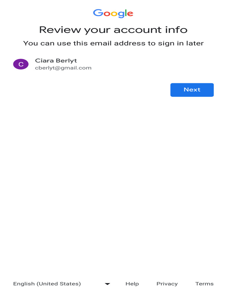 Account Info Review and Sign-In Guide | PDF