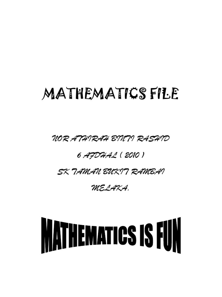 Mathematics File | PDF