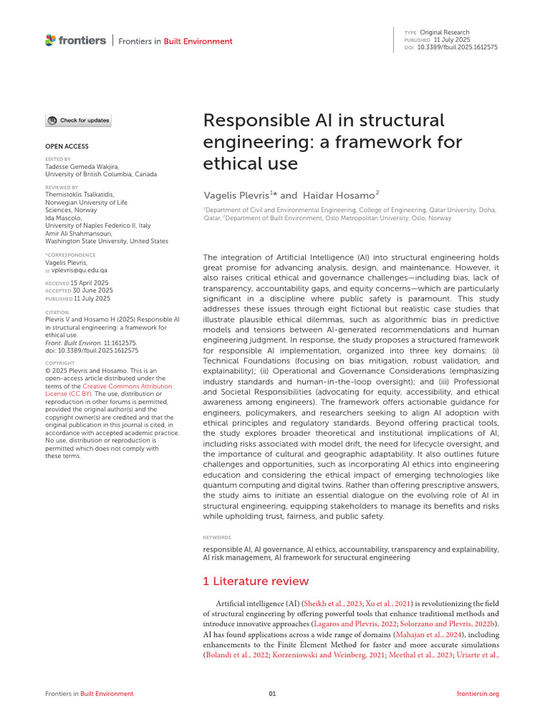 Ethical AI Framework for Structural Engineering | PDF | Artificial ...