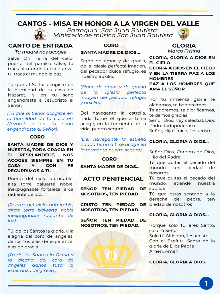 Cantos en Honor a La Virgen Del Valle Peregrinación 2025_20250911 ...