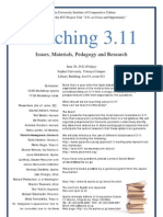 "Teaching 3.11: Issues, Materials, Pedagogy and Research" Flyer