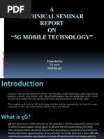 5g Mobile Technology