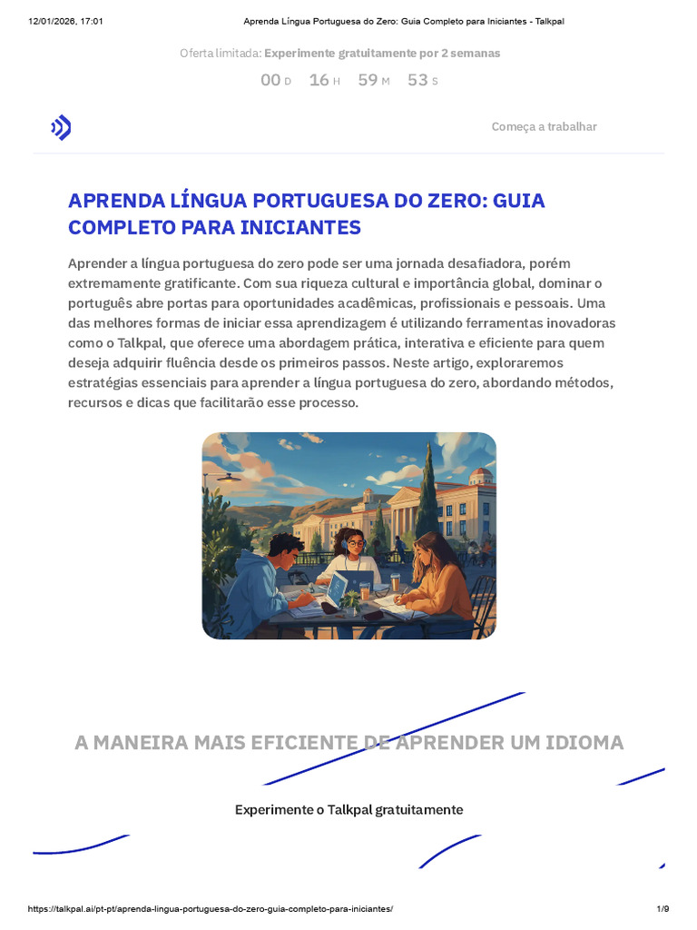 Aprenda Português do Zero: Guia Prático | PDF | Aprendizado | Português ...
