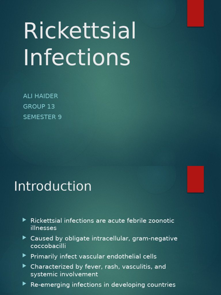 Copy-Rickettsial Infection Extra Detailed Medical Presentation Copy ...