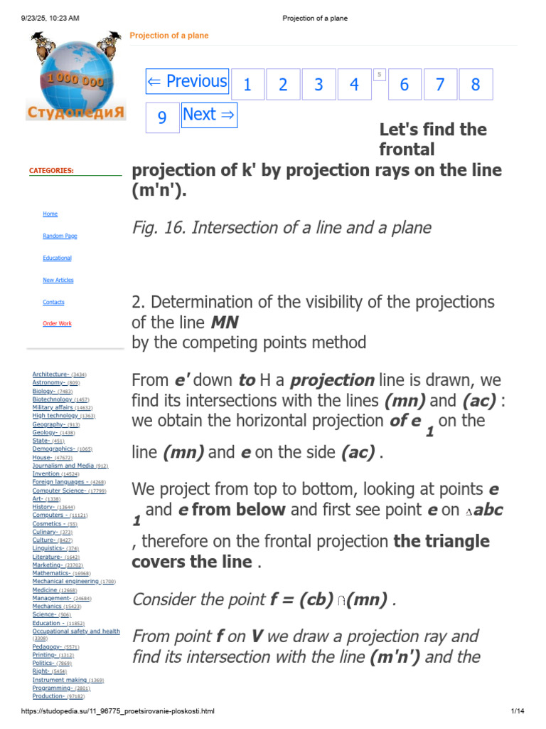 Plane Projection Techniques Explained | PDF | Cartesian Coordinate ...