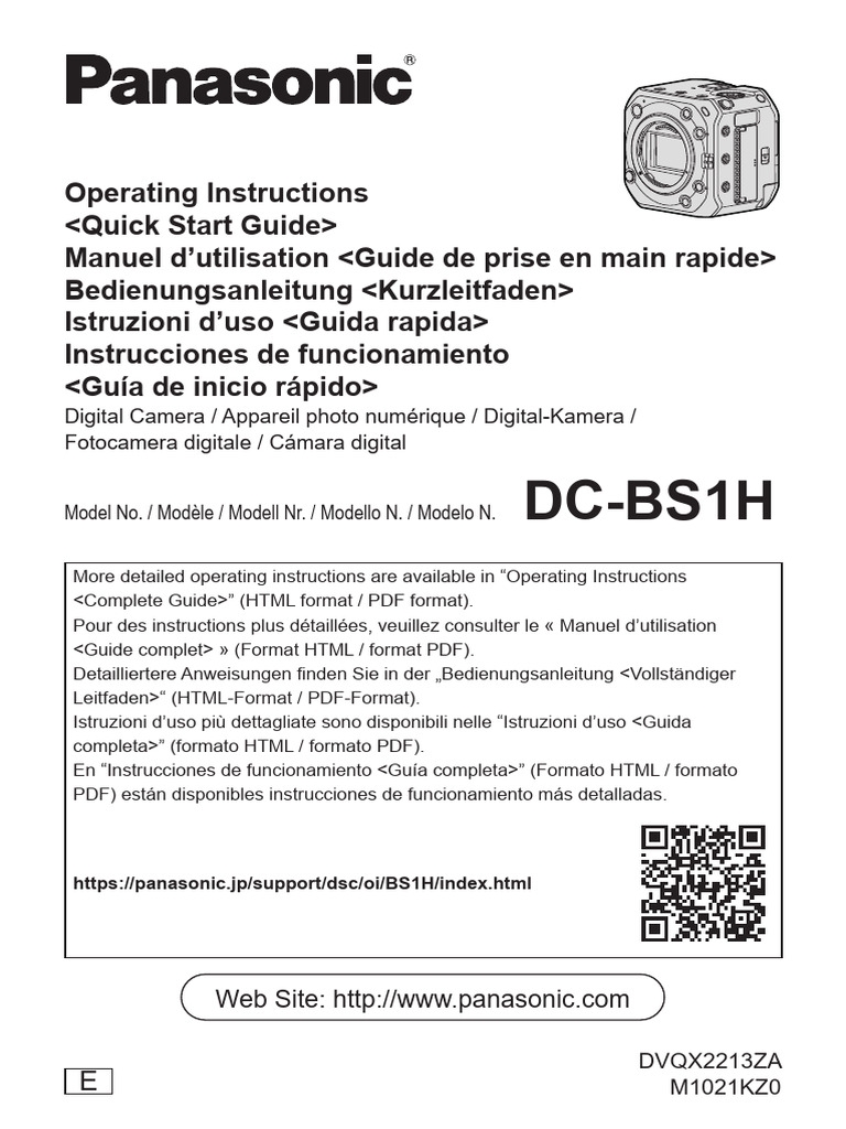 Panasonic DC-BS1H Camera Guide | PDF | Wi Fi | Camera