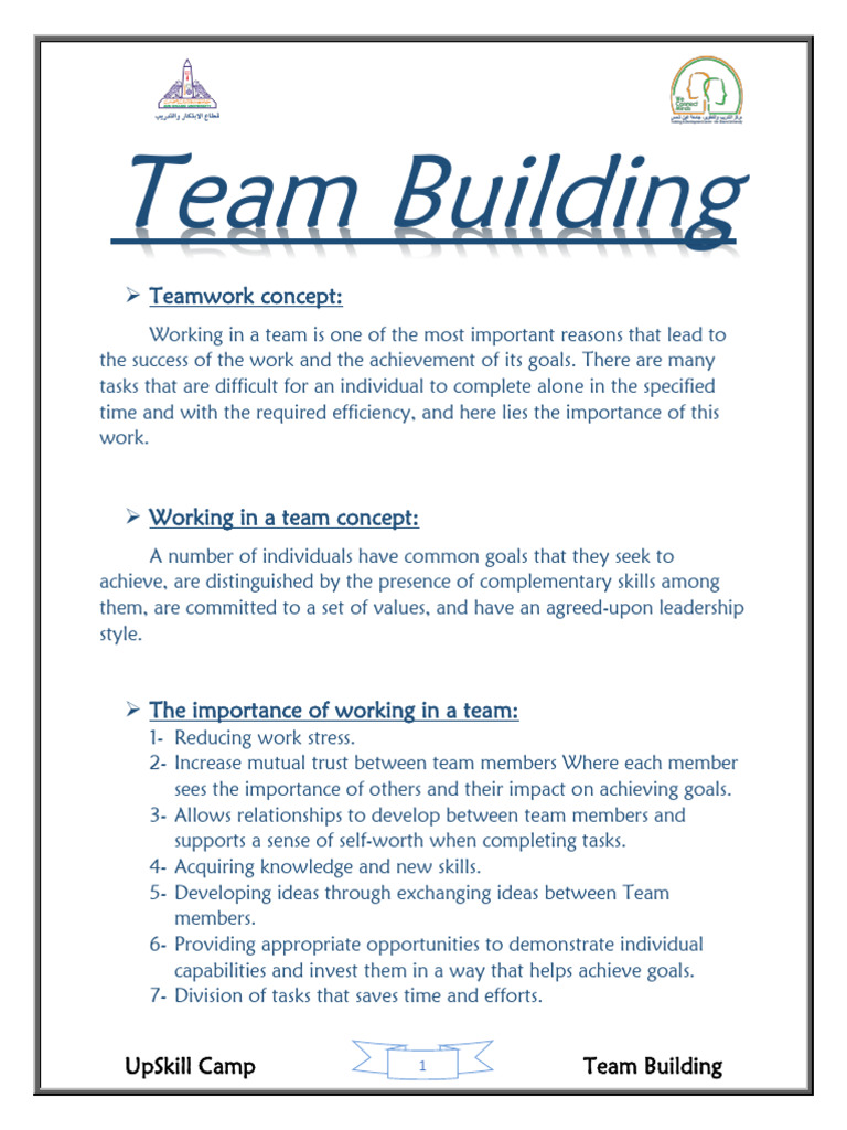 6. Team Building | PDF | Goal | Leadership
