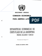 CEPAL - Estadisticas Economica de Argentina. Precios, Salarios y Empleo - 1983