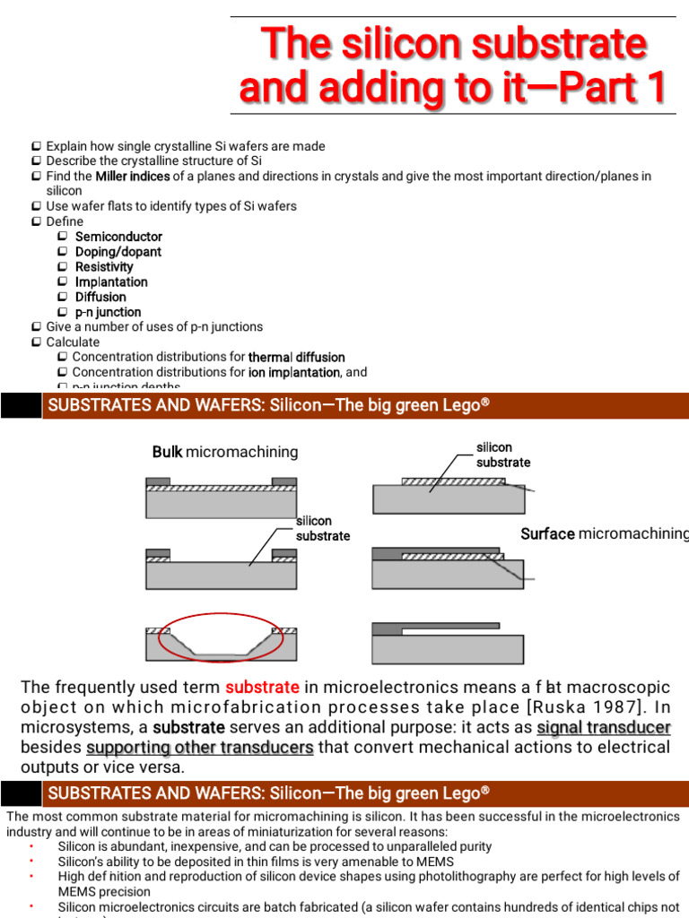 Silicon Substrate and Wafer Production Guide | PDF | Doping ...