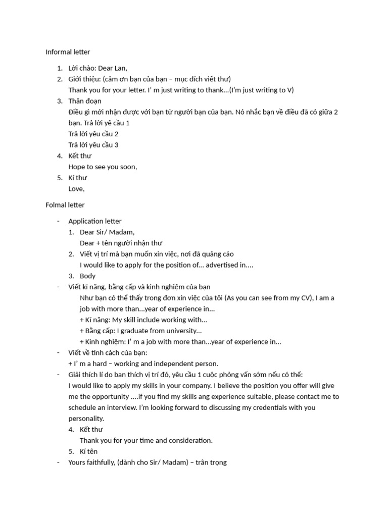 Informal Letter | PDF