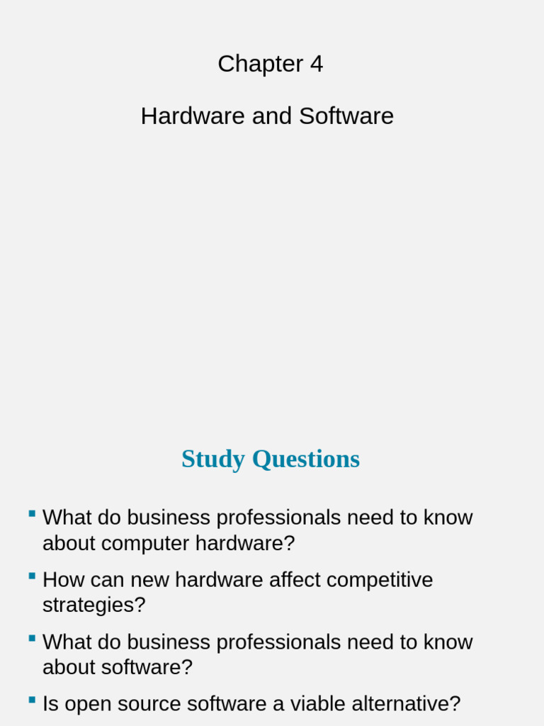 Understanding Hardware and Software Essentials | PDF | Computer Data ...