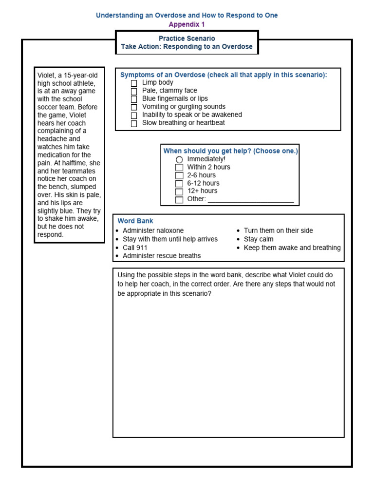 How to Respond to an Overdose | PDF | Drug Overdose | Naloxone