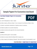 Icse Board Sample Papers For Economics