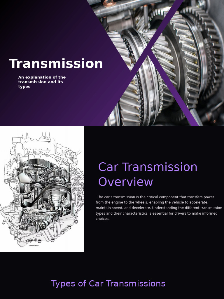 Types and Maintenance of Car Transmissions | PDF | Manual Transmission ...
