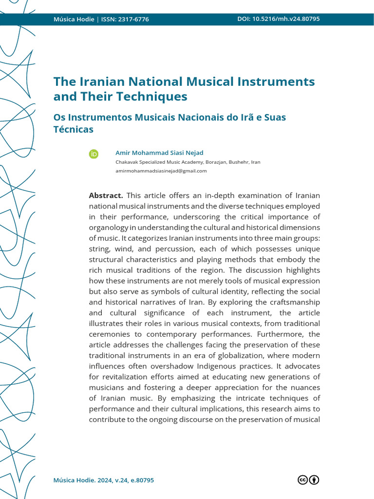 Iranian Musical Instruments Overview | PDF | String Instruments ...