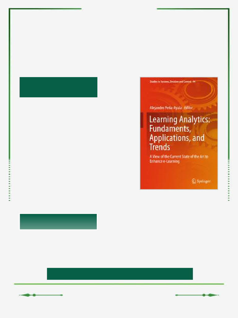 Learning Analytics Fundaments Applications and Trends A View of the ...