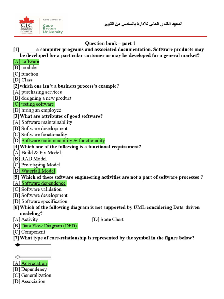 Software Engineering Question Bank Part 1 | PDF | Use Case | Unified ...