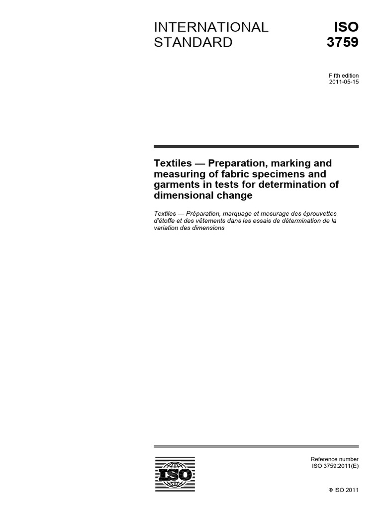 ISO 3759_2011 | PDF | International Organization For Standardization ...
