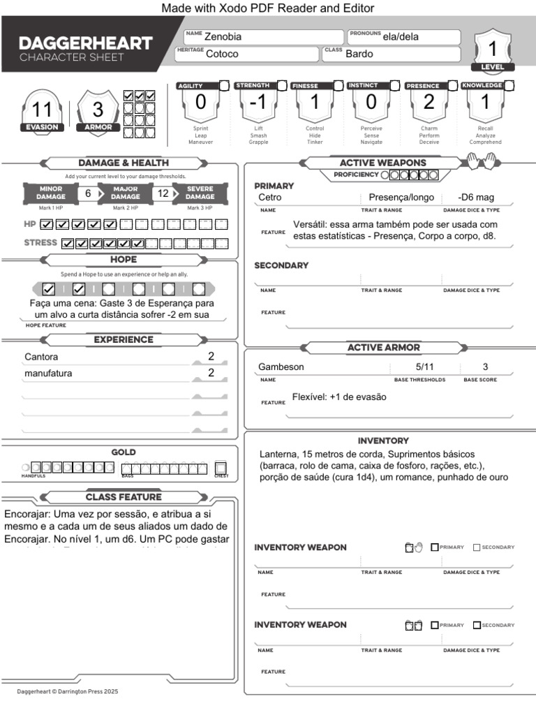 Daggerheart Character Sheet Guide | PDF | Dice | Tabletop Games