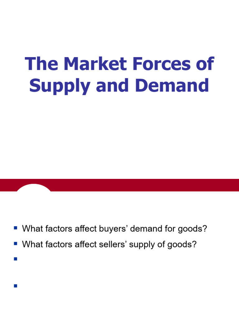 Supply and Demand Market Forces Explained | PDF | Supply And Demand ...