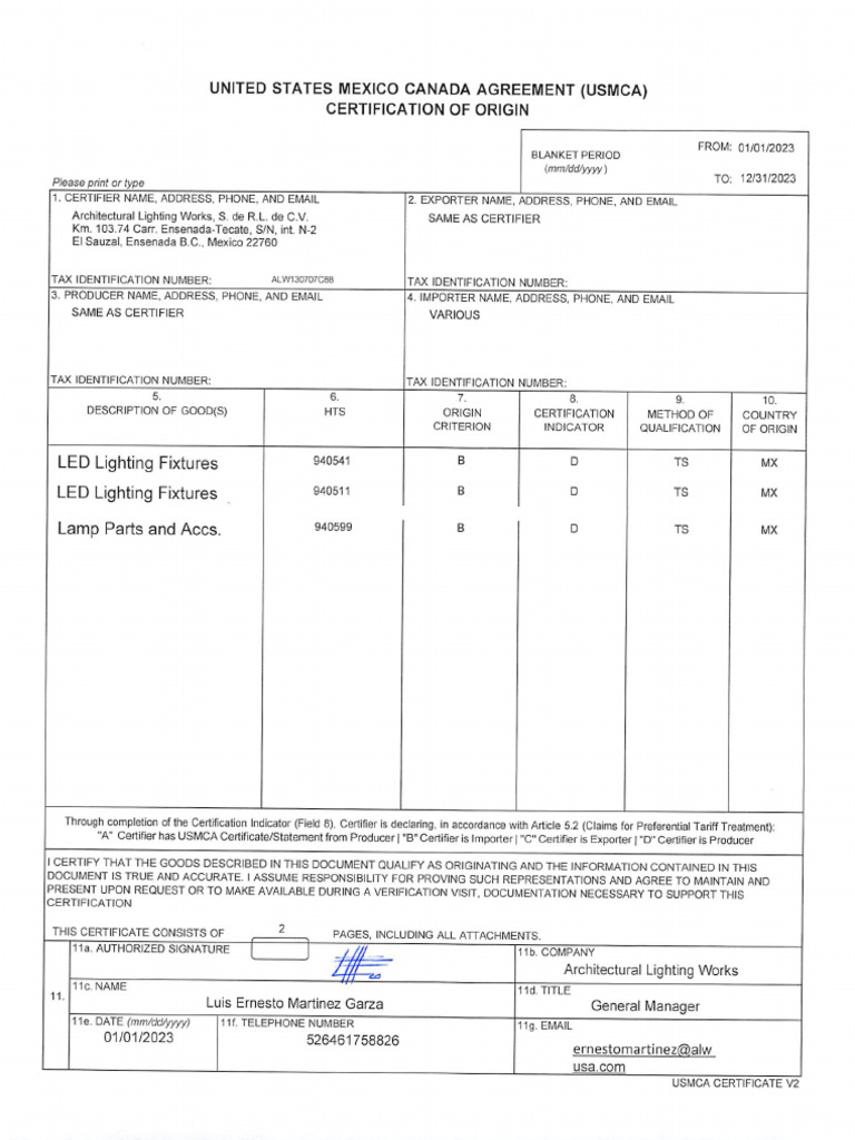 U S M C A 2023 | PDF