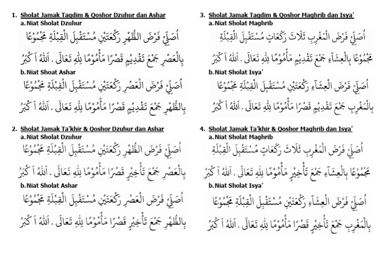 Sholat Jamak Taqdim | PDF