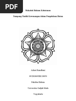 Makalah Hukum Kehutanan