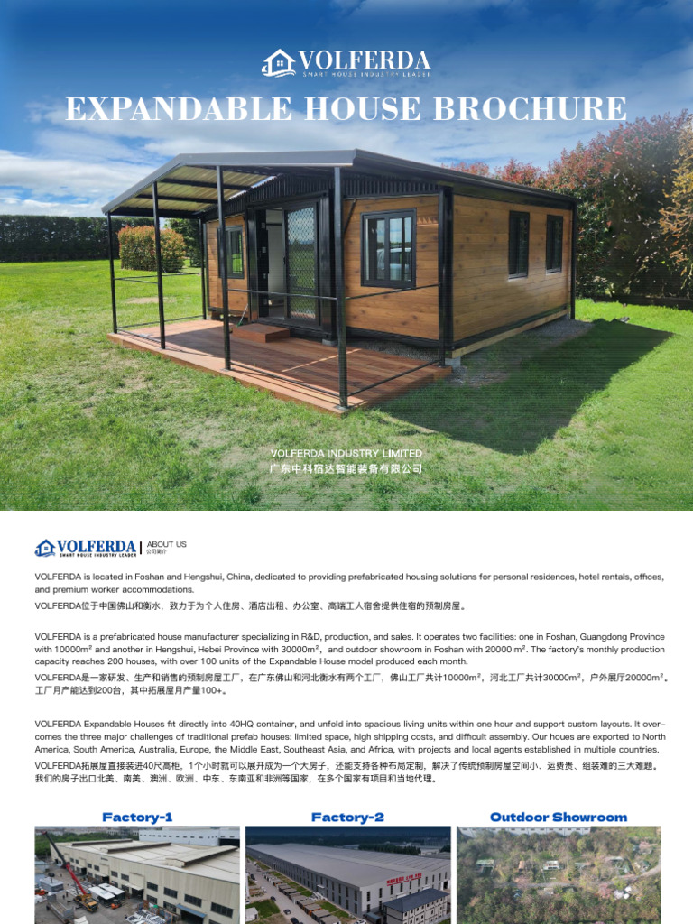 Expandable Prefab Houses by VOLFERDA | PDF | Door | Wall