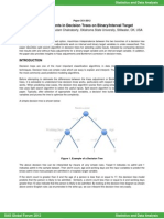 Kass Adjustments in Decision Trees on Binary Interval Target