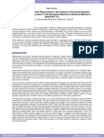 Making Use of Incomplete Observations in The Analysis of Structural Equation Models The CALIS Procedure's Full Information Maximum Likelihood Method in SAS STAT 9.3