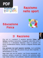 Tesi-EducazioneFisica-Il Razzismo Nello Sport