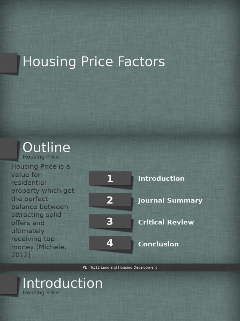 Housing Price | PDF | Demand | Survey Methodology