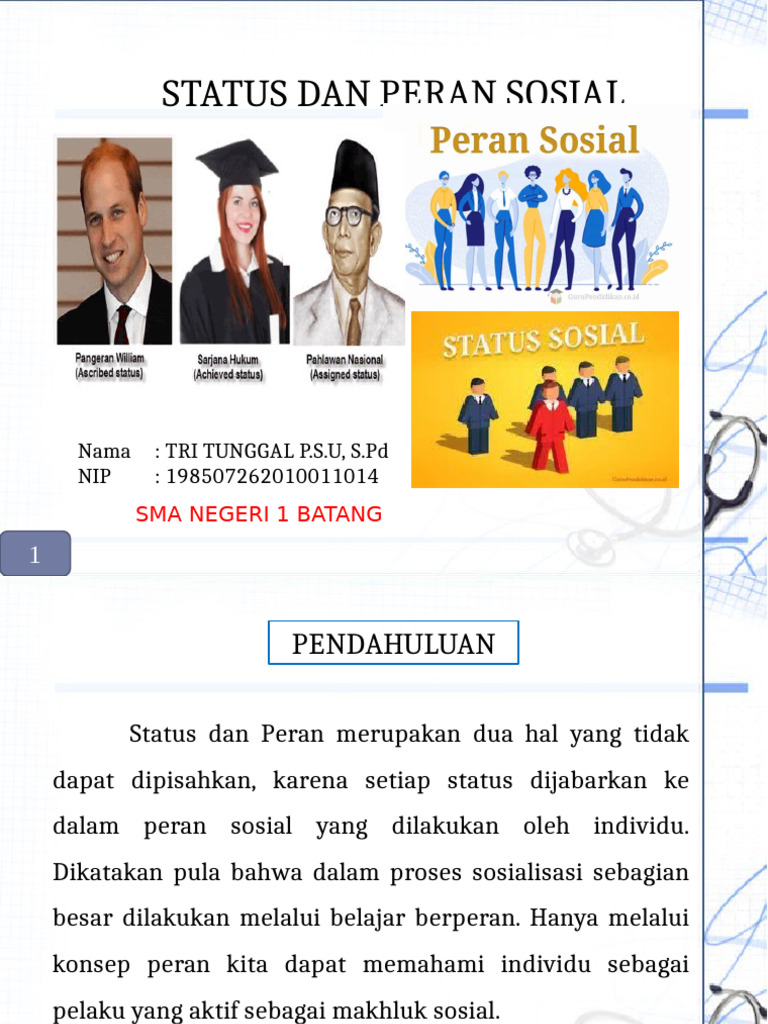 Peran dan Status Sosial Individu | PDF