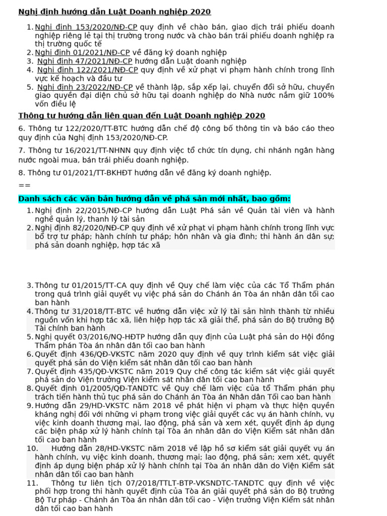 Các VBPL Liên Quan | PDF