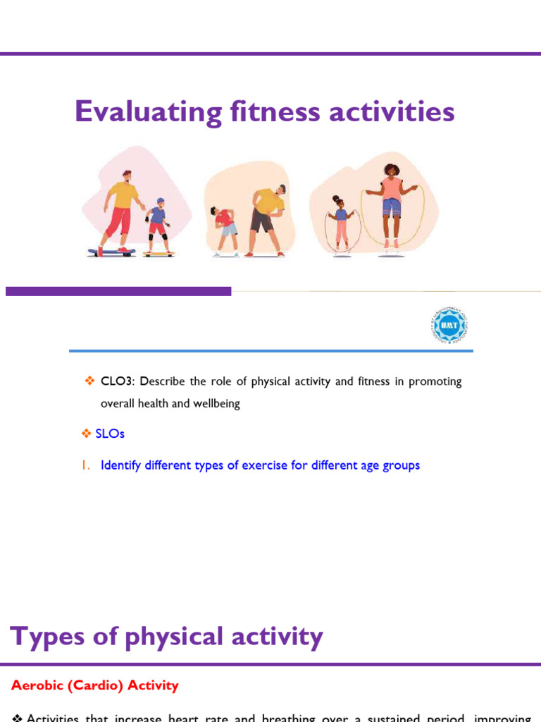 Types of Fitness Activities Explained | PDF | Physical Fitness ...