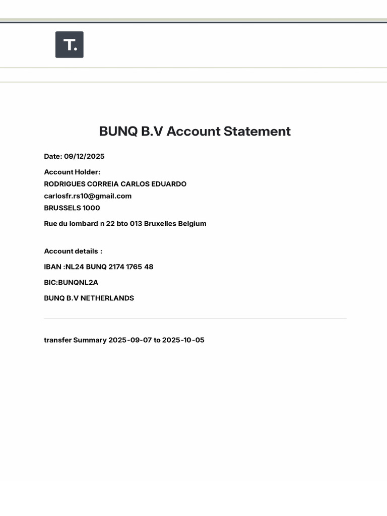 Account Statement 1 | PDF