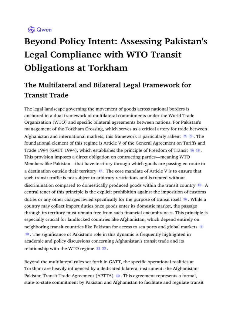 Beyond Policy Intent_ Assessing Pakistan's Legal Compliance With WTO ...