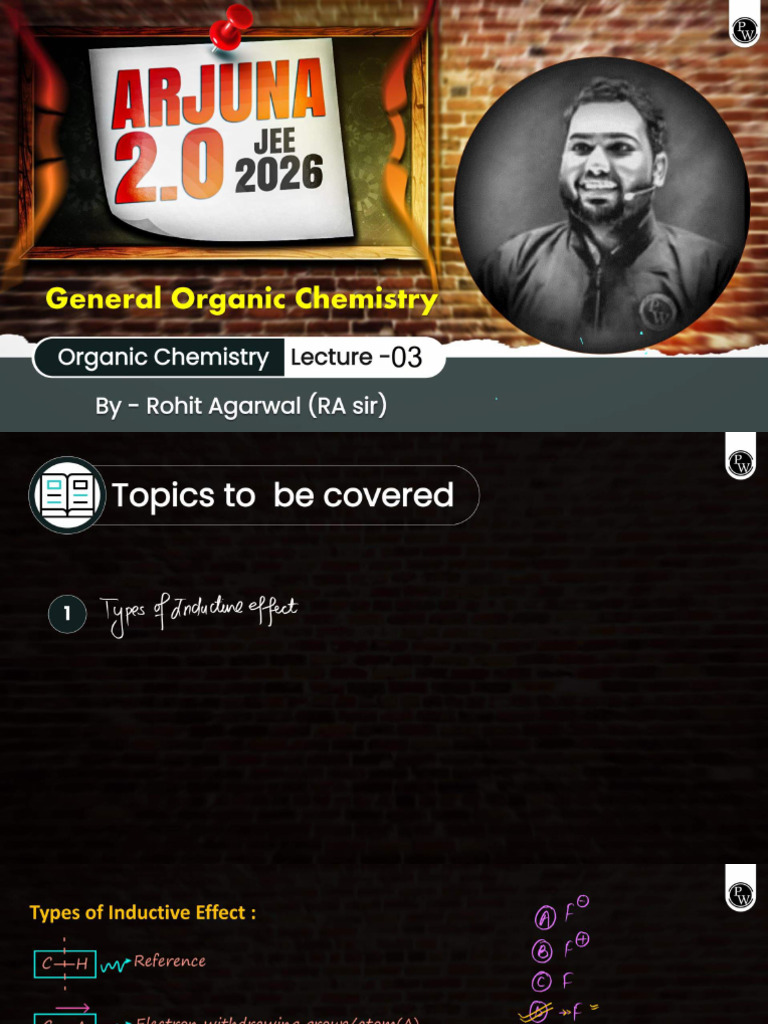 General Organic Chemistry 03 - Class Notes | PDF