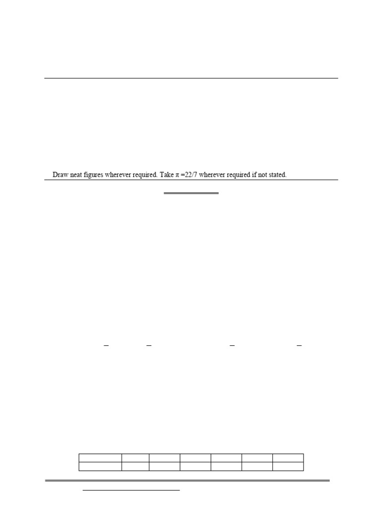 Class X Mathematics Sample Paper 2026 | PDF | Circle | Perpendicular
