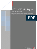 MGJSM Kochi Region Plan - 2012 - 2013