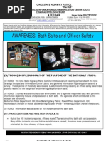 AWARENESS: Bath Salts and Officer Safety: Ohio State Highway Patrol