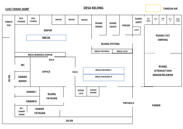 Layout MBG Desa Kelong | PDF