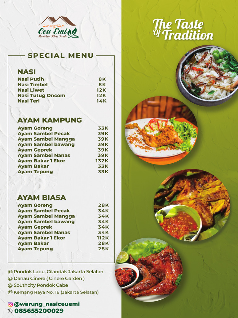 Menu Ceu Emi Kemang | PDF