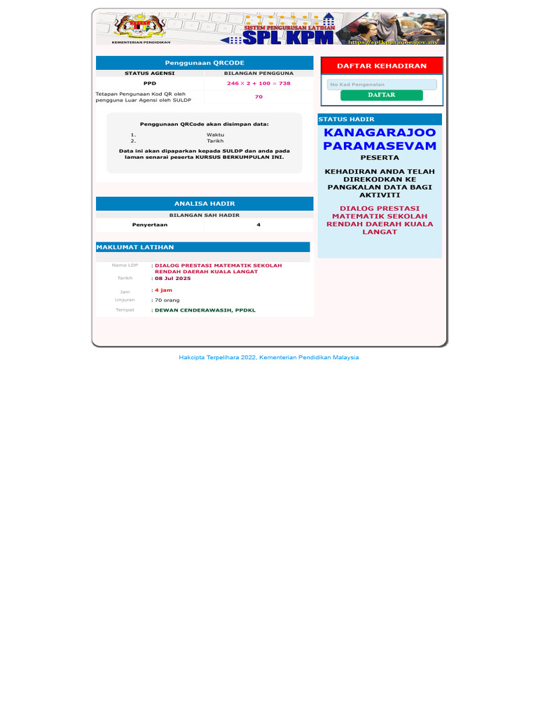 SPLKPM Daftar Peserta LDP | PDF